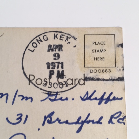 Vintage Florida Keys Postcard Postmarked 1971 - Pigeon Key - Picture 6 of 12